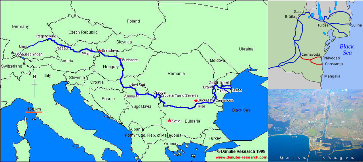 Danube River and Danube Canal